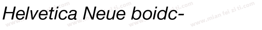 Helvetica Neue boidc字体转换